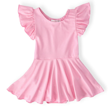 Bubblegum Pink S/S Twirl Leotard