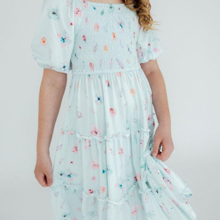 Butterfly Ballet Smocked Ruffle Dress