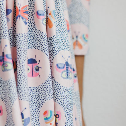 Butterfly Effect 3/4 Sleeve Pocket Twirl Dress