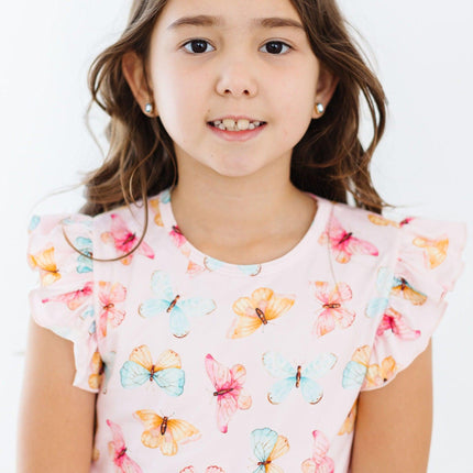 Butterfly Kisses S/S Ruffle Tee