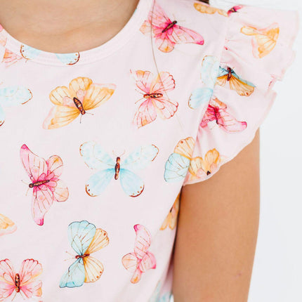 Butterfly Kisses S/S Ruffle Tee