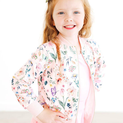 Butterfly Meadows Satin Jacket