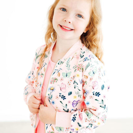 Butterfly Meadows Satin Jacket