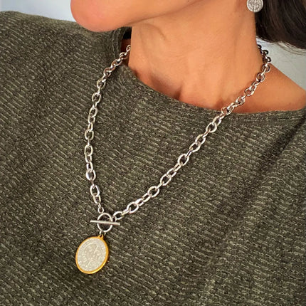 ST. BENEDICT TOGGLE NECKLACE