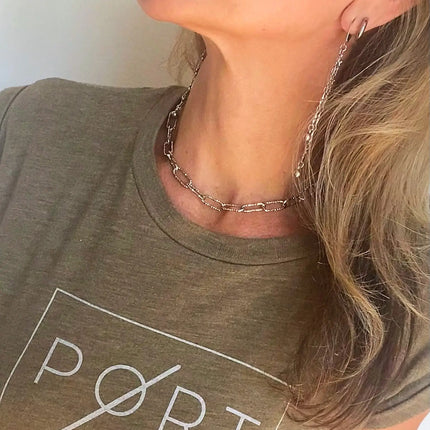 STATEMENT PAPERCLIP NECKLACE