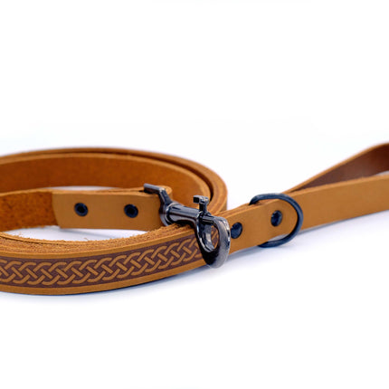 Celtic Sport Leather Dog Leash