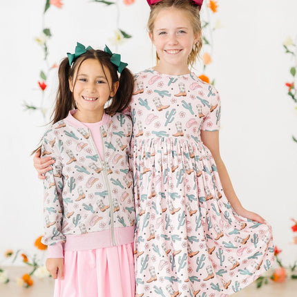 Cactus Cowgirl S/S Pocket Twirl Dress