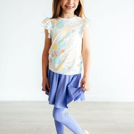 Campus Cutie S/S Ruffle Tee