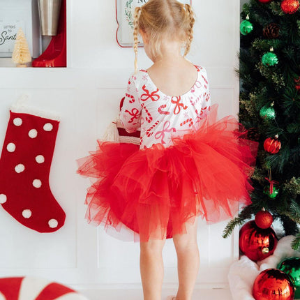 Candy Cane Lane 3/4 Tutu Leotard