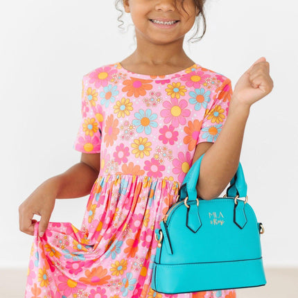 Caribbean Blue Girl's Crossbody Purse