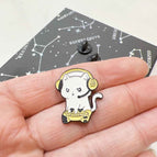 Gamer Cat Pin