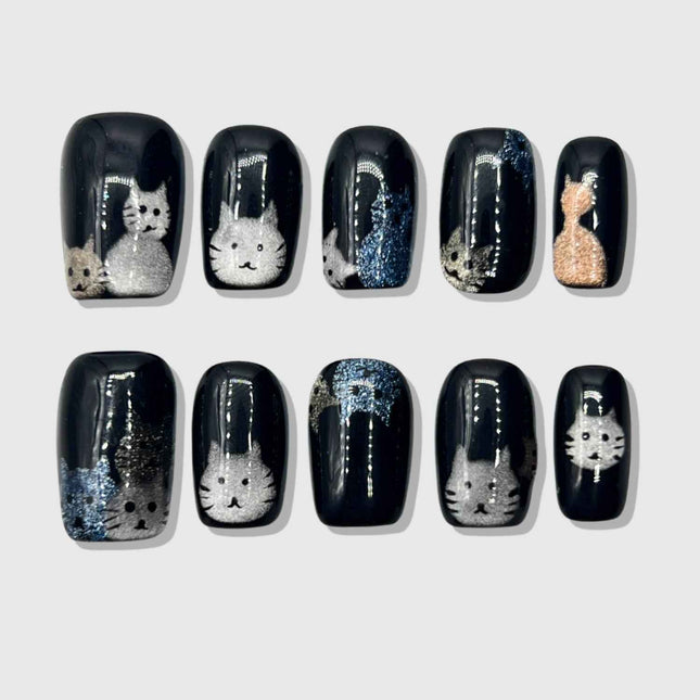 Cat Lady press on nails