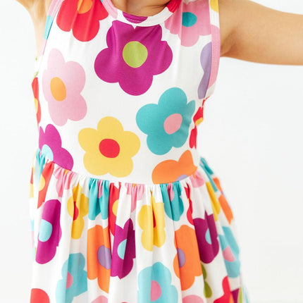 Cheerful Blooms Tank Twirl Dress