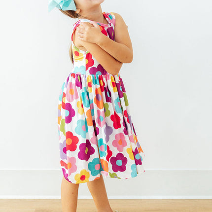 Cheerful Blooms Tank Twirl Dress