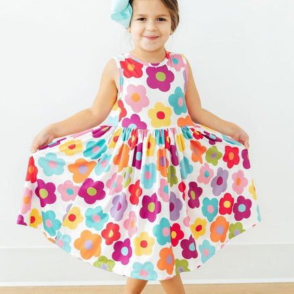 Cheerful Blooms Tank Twirl Dress