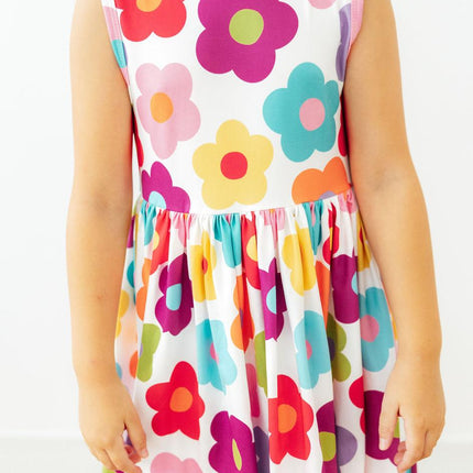 Cheerful Blooms Tank Twirl Dress