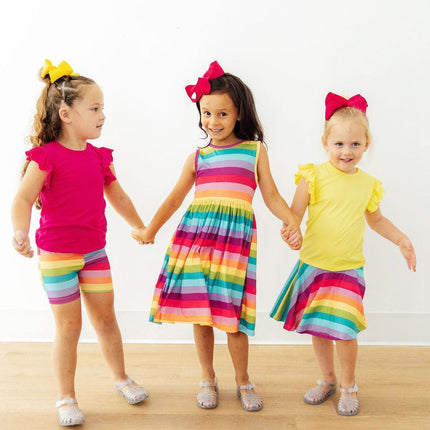 Cheerful Stripes Twirl Skort