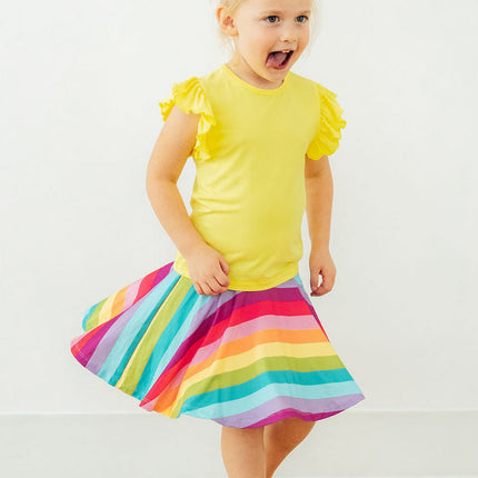 Cheerful Stripes Twirl Skort
