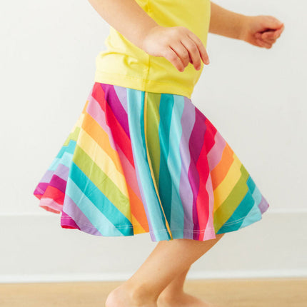 Cheerful Stripes Twirl Skort