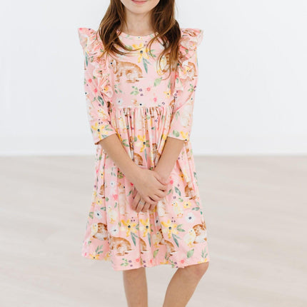 Chicks & Bunnies Ruffle Twirl Dress