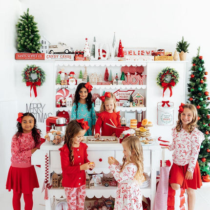 Christmas Candy 3/4 Sleeve Pocket Twirl Dress