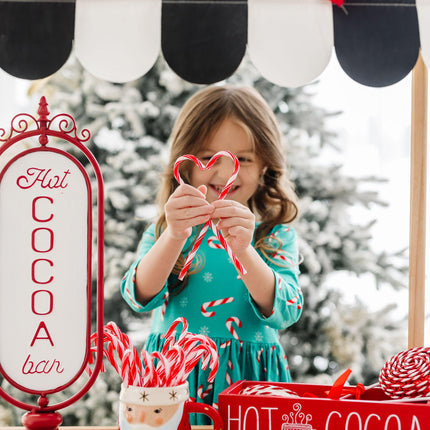 Christmas Candy 3/4 Sleeve Pocket Twirl Dress