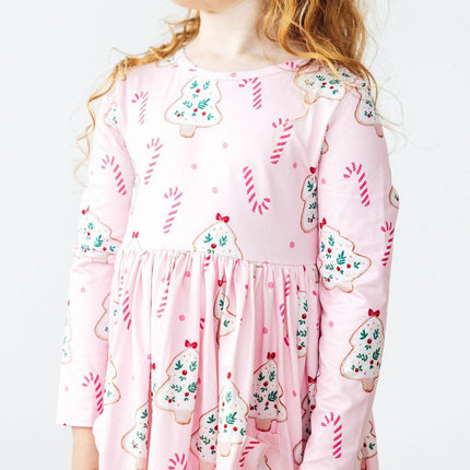 Christmas Cookies L/S Pocket Twirl Dress