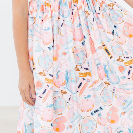 Class Act Flutter Sleeve Twirl Dress