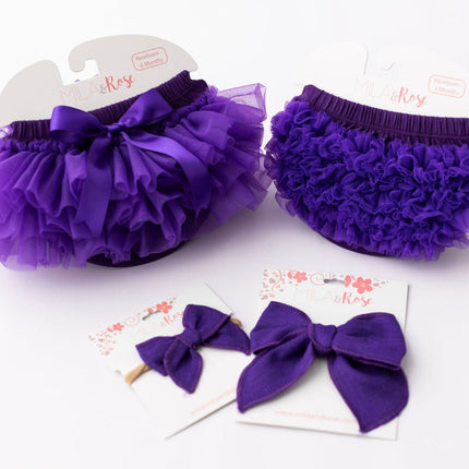 Purple Ruffle Bum Bloomer
