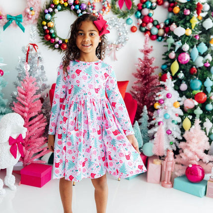 Cocoa Kisses L/S Pocket Twirl Dress