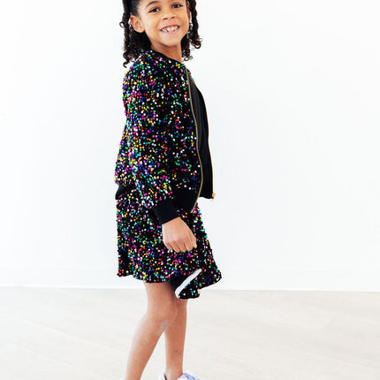 Confetti Velvet Sequin Jacket