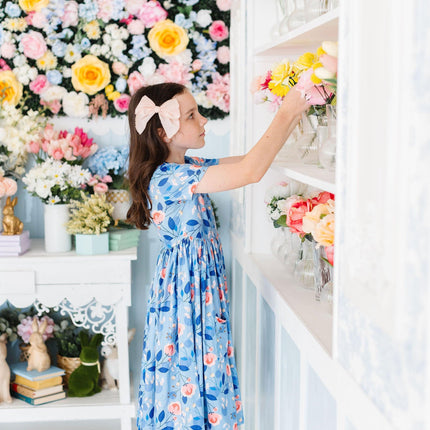 Country Blooms S/S Pocket Twirl Dress