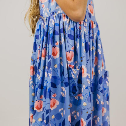 Country Blooms S/S Pocket Twirl Dress