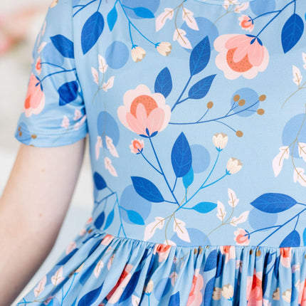 Country Blooms S/S Pocket Twirl Dress