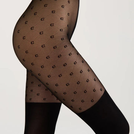 Conte Couture 30/50 Den - Fantasy Opaque Women's Tights with Imitation Golfs (23S-143SP)