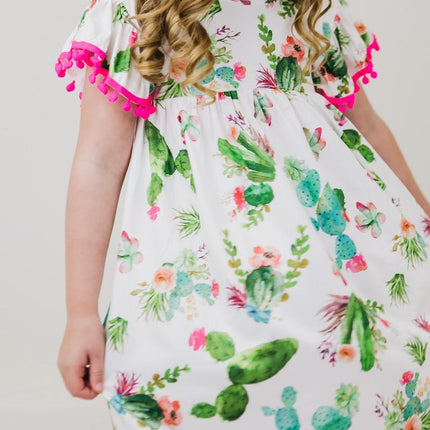 Cute Cactus Pom Pom Dress