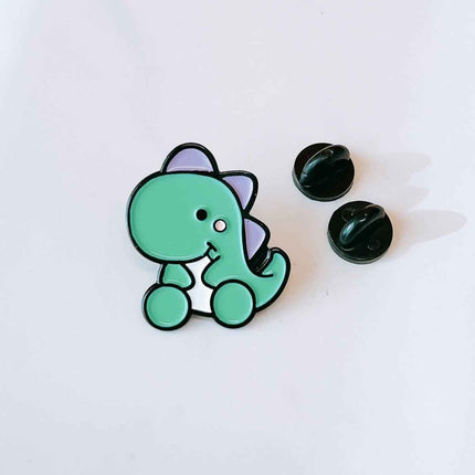 Adorable Jurassic Lapel Pin – Fun Dinosaur Accessory for Women