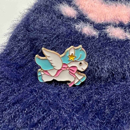 Pink & Green Unicorn Enamel Pins – Magical 2-Pack Gift Set