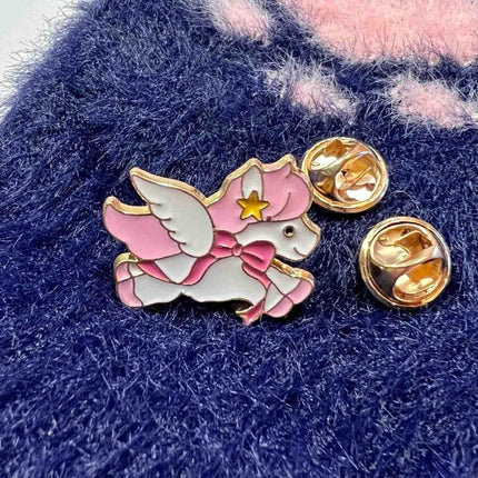 Pink & Green Unicorn Enamel Pins – Magical 2-Pack Gift Set