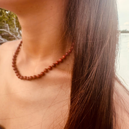 Pure Gemstone + Red Jasper || Necklace