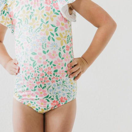 Daffodils S/S Flutter Sleeve Leotard