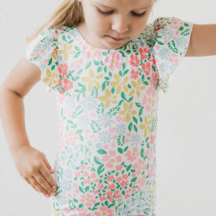 Daffodils S/S Flutter Sleeve Leotard