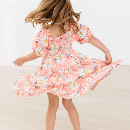 Daisy Darling Smocked Ruffle Dress