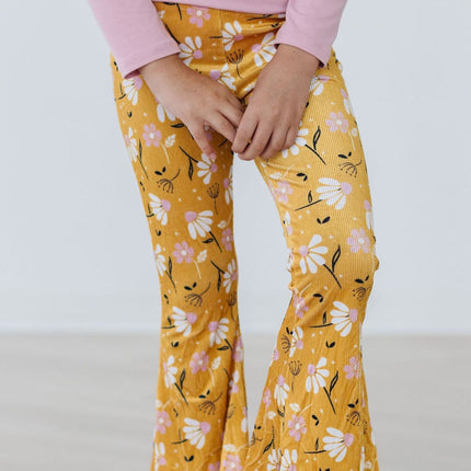 Dandelions in Fall Ribbed Velvet Bells
