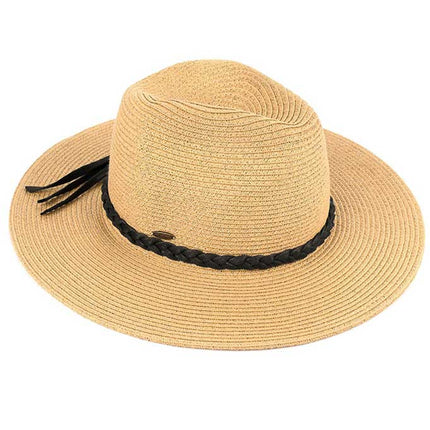 C.C Women's Straw Panama Hat Sun