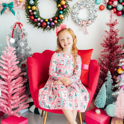 Dear Santa L/S Pocket Twirl Dress