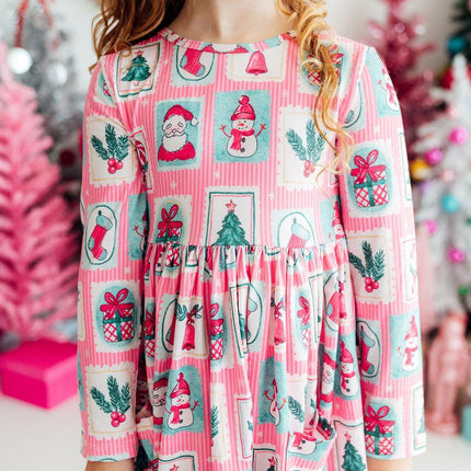 Dear Santa L/S Pocket Twirl Dress