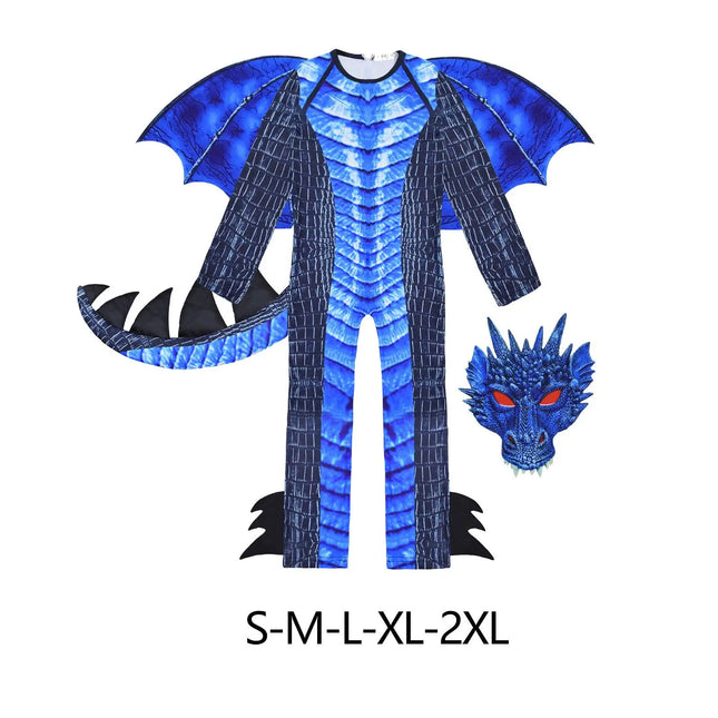 Decorative Gift Toy Role Play Pretend Play Imaginative Playing Kids Dragon Costume for Carnivals Stage Performance Party Favors - Dashing Nova