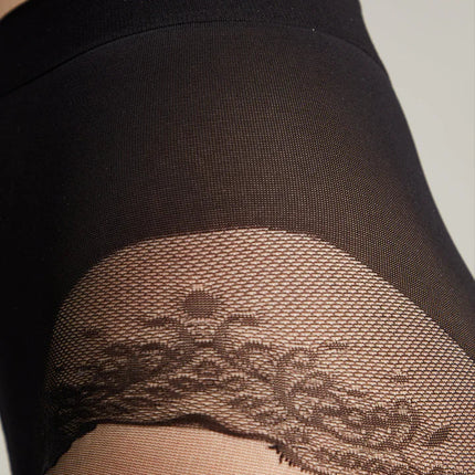 Conte Delight 50 Den - Fantasy Women's Tights with a pattern "imitation stockings with openwork slimming panties" (16S-129SP)