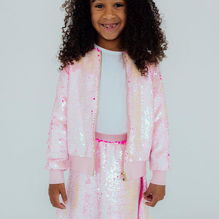 Diva Pink Flip Sequin Jacket
